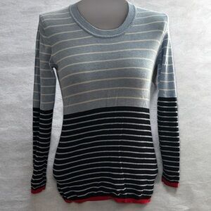 Tommy Hilfiger Light Blue Sweater with Red Accents